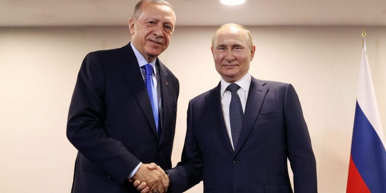 Erdoğan Says He’ll Work With Putin to Develop Gas Hub in Turkey