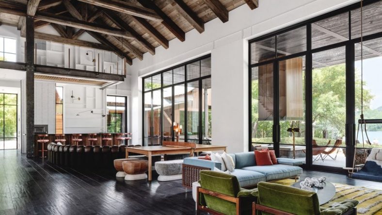 Melanie Raines designs “weird and funky” interiors for Austin residence