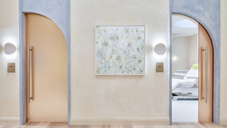 Modern Age longevity clinic creates calm with 3form resin interiors