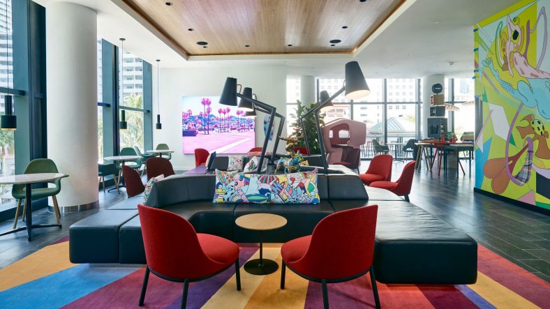 Concrete creates art-oriented space for CitizenM’s first Miami hotel