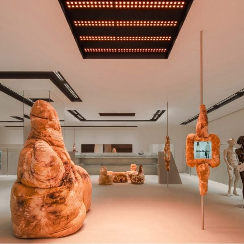 Halleroed combines the futuristic and the primitive for Chengdu Acne store