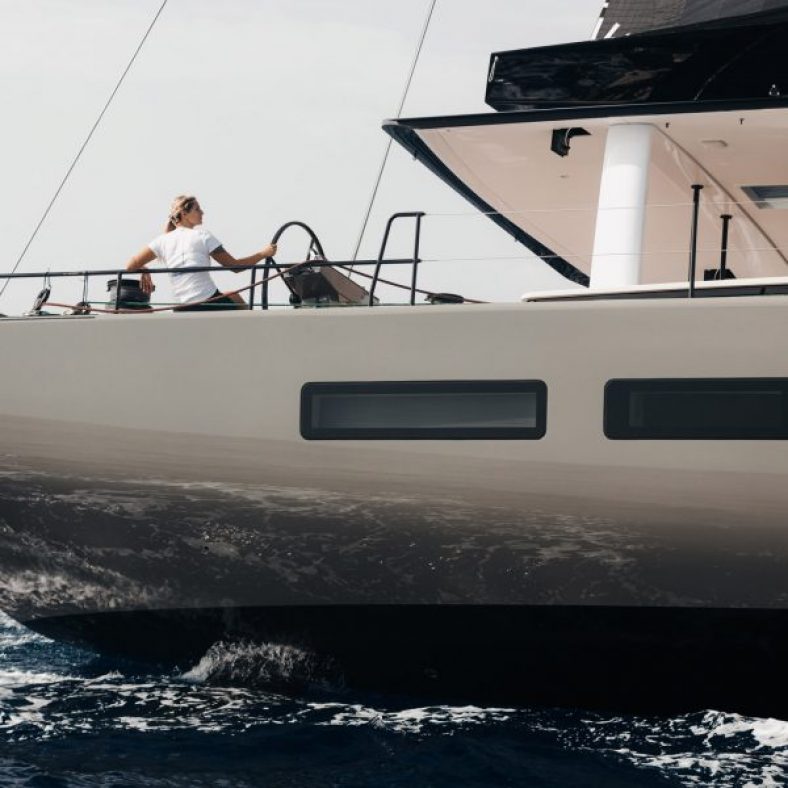 Norm Architects creates warm yet minimal interior for Y9 sailing yacht