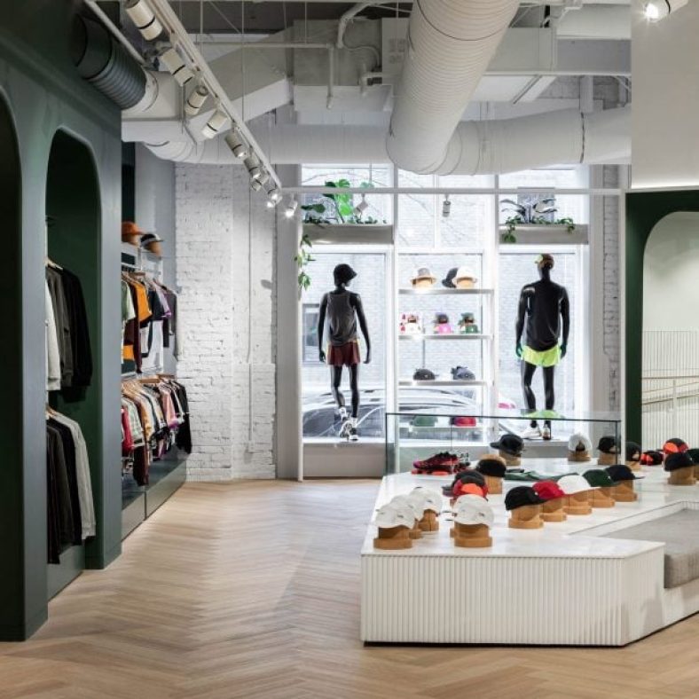 MRDK uses arches and mosaics for Ciele Athletics store in Montreal