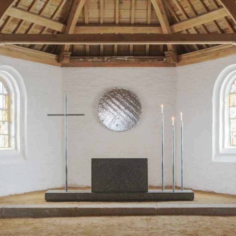 Ronan Bouroullec furnishes 17th-century Saint-Michel de Brasparts chapel