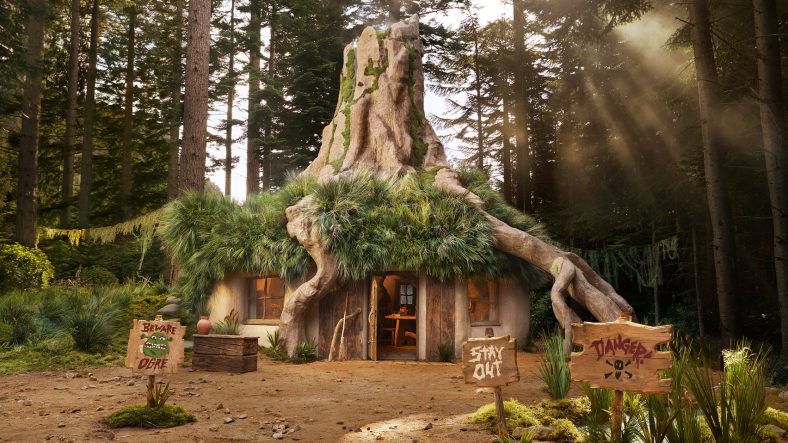 Shrek and Donkey invite guests to stay in Shrek’s Swamp Airbnb