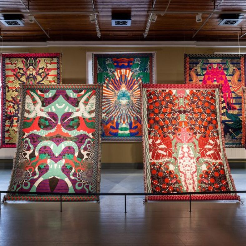 Kustaa Saksi creates vivid tapestries to explore “reality and illusion”