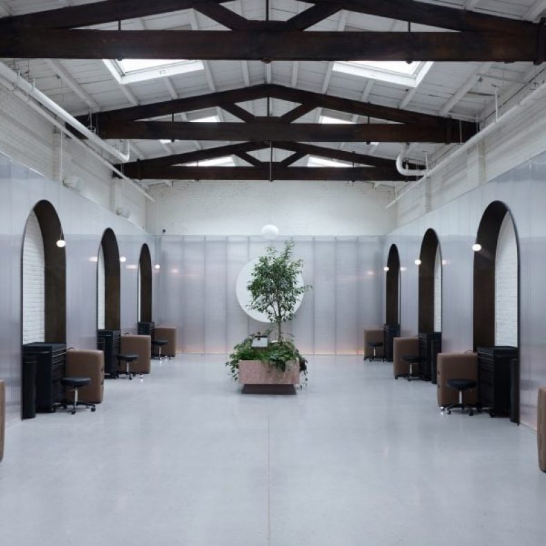 Alp Bozkurt creates “calming” interior for Brooklyn tattoo parlour