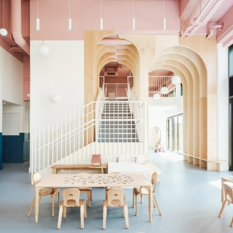 Delve Architects designs “nurturing but playful” The Nest nursery