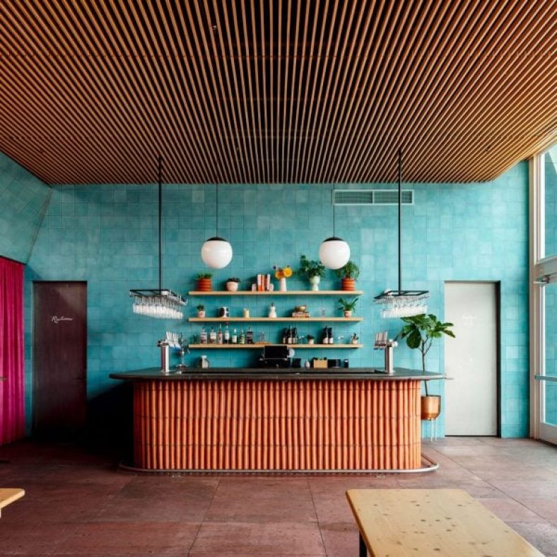 Bench Architecture tops Brooklyn brewery with tile-lined pizzeria