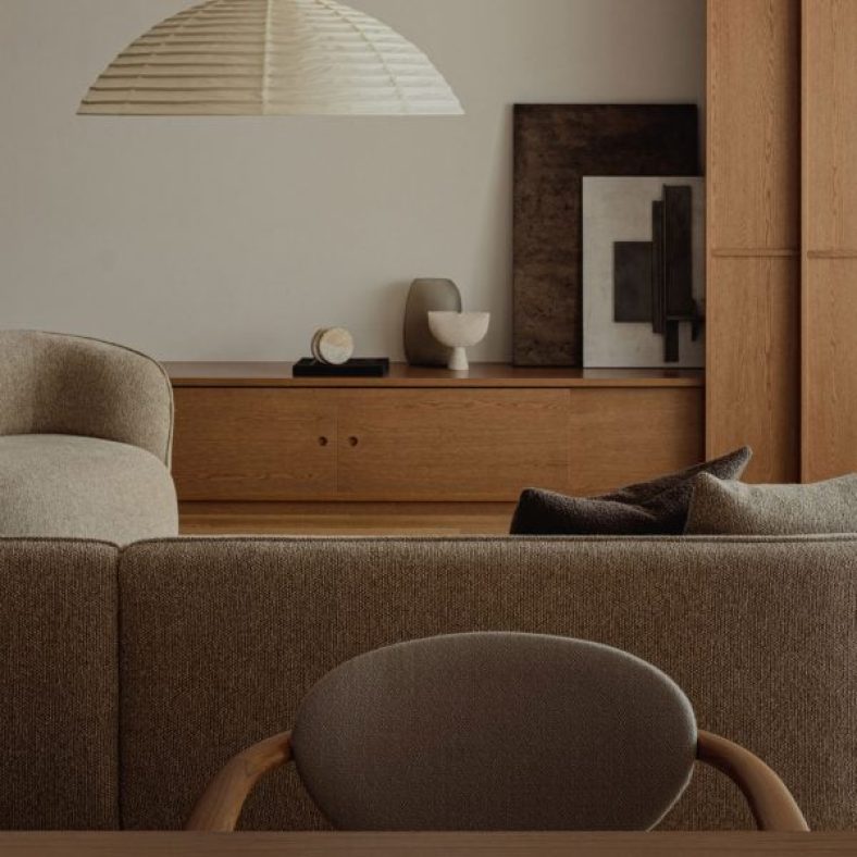 Karimoku Case lines minimalist Tokyo apartment with local wood