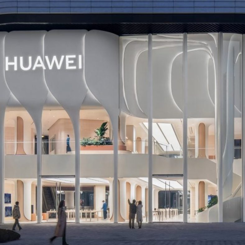 UNStudio unveils Huawei flagship store with “petal-like” facade