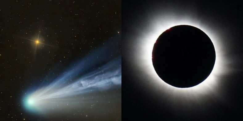 Taking Photo of Devil Comet During Eclipse